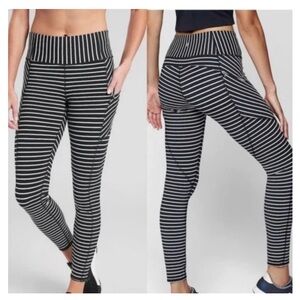 ATHLETA CONTENDER 7/8 ANKLE STRIPE LEGGING